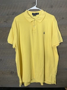 Polo Ralph Lauren XXL Gelb 1/4 Knopf Custom Slim Fit 100% Baumwolle - Bild 1 von 4
