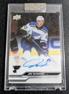 2023-24 Clear Cut JAKE NEIGHBOURS Auto CC-JN St. Louis Blues Auto Encased - Picture 1 of 2