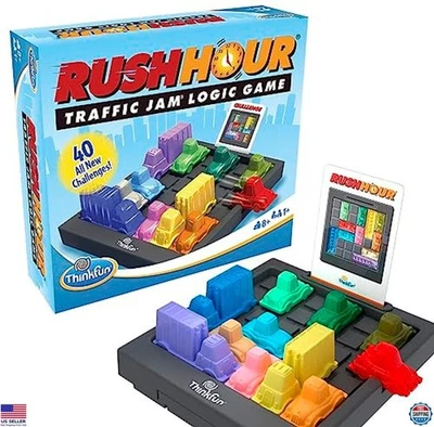 ThinkFun Rush Hour Puzzle Game - Ultimate Traffic Jam Challenge for All Ages! - Image 1 of 4