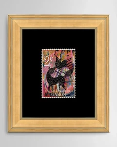 Gabun Briefmarke gerahmt Giclée von Nikki Chu - Bild 1 von 11
