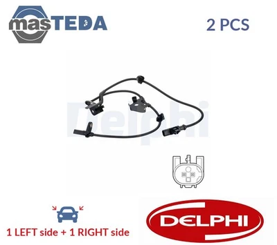 SS20753 ABS WHEEL SPEED SENSOR PAIR FRONT DELPHI 2PCS NEW OE REPLACEMENT - Image 1 of 4