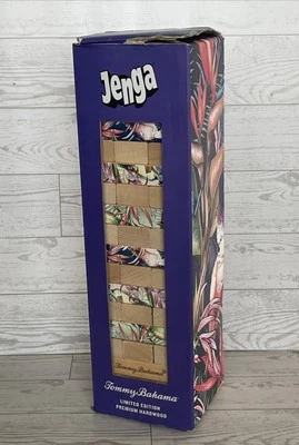 Rare LIMITED EDITION Tommy Bahama Jenga  Tropical Tiki  Hardwood Complete Set - Image 1 of 4