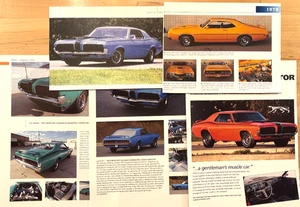 Cache of 1970-1971 Mercury Cougar, Eliminator, Cyclone Photos, Specs Memorabilia - Bild 1 von 5