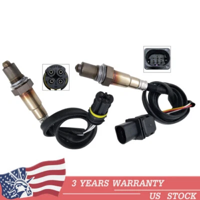 2Pcs O2 Oxygen Sensor For BMW 323I 2.5L 2006-2011 & 128I 3.0L 2008-2013 Up+Down - Image 1 of 4