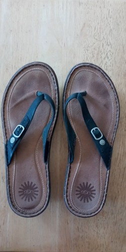 Sandali infradito UGG Australia infradito neri taglia W8 1002885 fibbia su cinturino 6