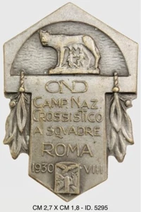 ROMA CAMP. CROSSISTICO A SQUADRE OND DIST. A.VIII° 1930 MOTOCICLISMO REGNO - Picture 1 of 6