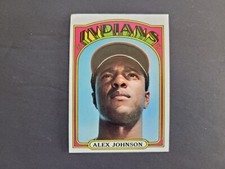 ALEX JOHNSON 1972 Topps Baseball Card #215 Cleveland Indians #B