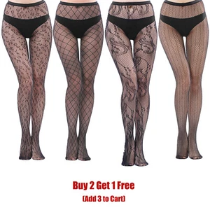 Women Sexy Hollow Fishnet Socks Thigh-High Stockings Tights Pantyhose Hosiery - Picture 1 of 49
