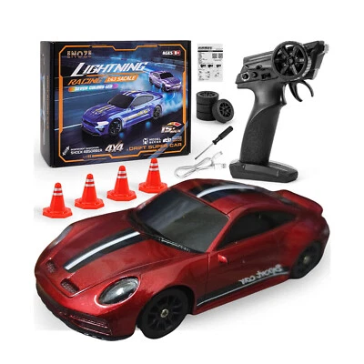 1/43 Ready to Go RC Racing Car 2.4GHz Remote Control Drift Car 4WD Mini Toy Lizi - Image 1 of 4
