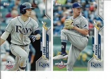 2020 TOPPS OPENING DAY BASEBALL TAMPA BAY RAYS BRANDON LOWE EMILIO PAGAN