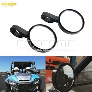 Pair of Rear View Mirrors for Polaris RANGER 400/500/700/800 & RZR XP1000 1.75” - Picture 1 of 11