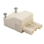 Wieland 93.732.3350.0 3 Pin Male Compact Connector with Strain Relief White