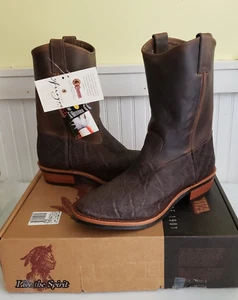 Vtg Chippewa Arroyos Chestnut Elephant Bay Apache Cowboy Boots Mens 11 USA 99021 - Picture 1 of 13