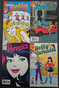 4 Vintage Archie Comics - Archie Comics 1995 Betty, Veronica, Jughead + More - Picture 1 of 3
