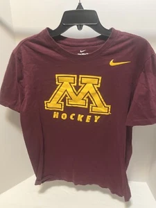 Camiseta Nike Minnesota Golden Gophers Hockey NCAA Manga Corta Para Hombre Talla L - Imagen 1 de 8