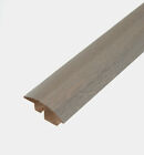 Medium Grey Solid Oak Carpet Wood Floor Semi Ramp Trim Door Threshold Bar Strip