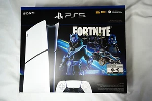 BRAND NEW Sony Playstation 5 Digital 1TB Console Fortnite Cobalt Star Bundle PS5 - Picture 1 of 4