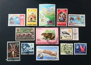 TRINIDAD & TOBAGO - Mix of 13 stamps, Used - Picture 1 of 1