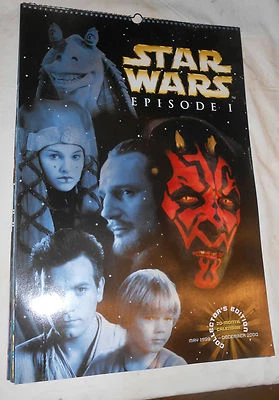 STAR WARS EPISODE 1 COLLECTORS EDITION 20 MONTH CALENDAR MAY 1999-DEC 2000 - Image 1 of 4