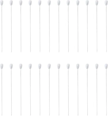 100 piezas alfileres con cabeza de perla vintage boutonniere ramillete blanco largos rectos alfileres para Foto 1 de 4