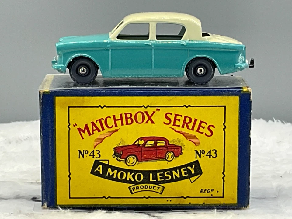1950s Matchbox Lesney43A Hillman Minx N,Mint in B2 Box all Original,N.O.S - Image 1 of 4