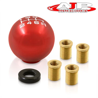 For Mini M10X1.5 6-Speed Ball Shift Knob Lever Threaded Adapter Kit Car Auto Red Foto 1 de 4