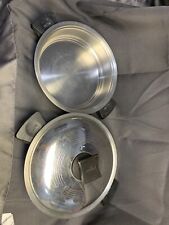 3 PC. RENA-WARE 3-PLY 18-8 STAINLESS STEEL 2 Qt Pan & 7 1/4” SKILLET & LID