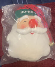 Hug Me Co. Stuffed Plush Fluffy Santa Claus Pillow 15 x 12, RARE / Vintage !!!
