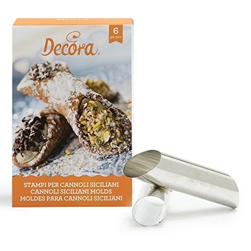 DECORA Confezione Cannoli Siciliani, Alluminio, Argento, 6 Pezzi (n7s) - Immagine 1 di 1