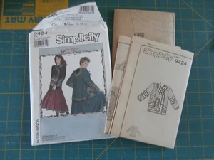 Simplicity 9424 Jacket- Quilted- sizes sm, med, lg - Picture 1 of 2