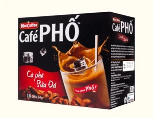 10 Box MacCoffee Cafe Pho Instant Iced Milk Coffee, 10 Sachets x 24g - Picture 1 of 3