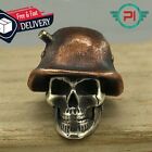 Retro Soldier Skull Bead Vintage Paracord Lanyard Bead Pendant Diy Jewelry Tools