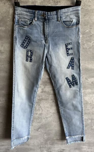 2018 Stella McCartney Monnalisa bestickt Strass Traum Jeans Größe 12 Mädchen - Bild 1 von 11