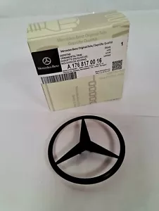 Mercedes Benz A-Klasse W176 .MATT SCHWARZ Kofferraum hinten Logo Abzeichen - A1768170016 - Bild 1 von 6