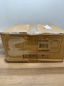 Maxim 2680MRWT White Malaga 12"W 2-Light Ceiling Light, White/Marble Glass - Picture 1 of 4