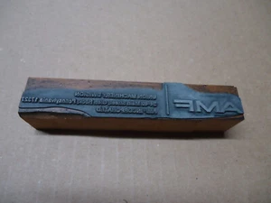 AMF Union Machinery Division GLEN ROCK PA printing press plate block - Picture 1 of 1