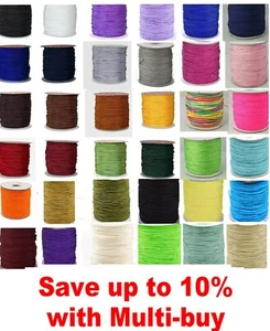 1.5mm Nylon Cord String Thread for Shamballa Macrame Beading - UK Seller - Picture 1 of 36
