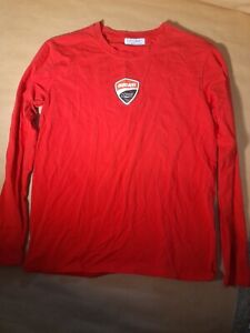 Ducati Corse, Red,  long sleeve t shirt. Size M/S Motorbikes,motorcycle Racing.