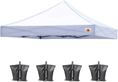ABCCANOPY 10x10 Replacement Canopy Top for Commercial Canopy Tent White
