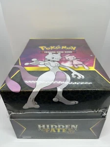 Pokémon Hidden Fates Pin Collection Case Factory sealed & Mew/Mewtwo - Picture 1 of 2