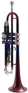 Trumpet multi Color Bb brass made with hardcase and mouthpiece with case - Picture 1 of 4