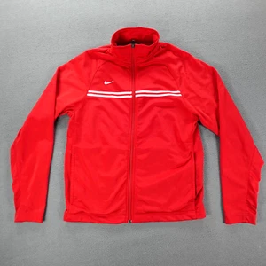 Vintage Nike Trainingsjacke Full Zip Herren Gr. S Rot Sportswear Swoosh Logo Y2K - Bild 1 von 17