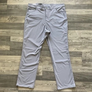 NWT One Day Away Active Travel Pants Mens 42x32 Grey Stretch 5 Pocket OD3181P002 - Picture 1 of 10