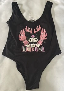 Kuromi Bodysuit Womens Medium Black - Bild 1 von 3