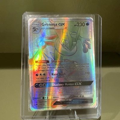 Greninja GX 133/131 - Rainbow Sun & Moon - Forbidden Light - Secret Rare - LP/MP - Image 1 of 2