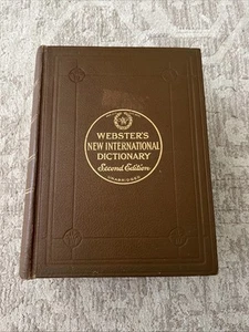 Rare Vintage 1952 Webster's New International Dictionary 2nd Edition Unabridged - Picture 1 of 11