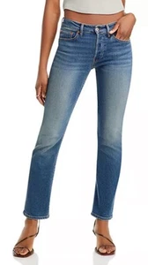 Jean Re/Done X Pamela Anderson The Anderson Calce Ajustado Talla 25 Ladysmith Nuevo con Etiquetas - Imagen 1 de 14