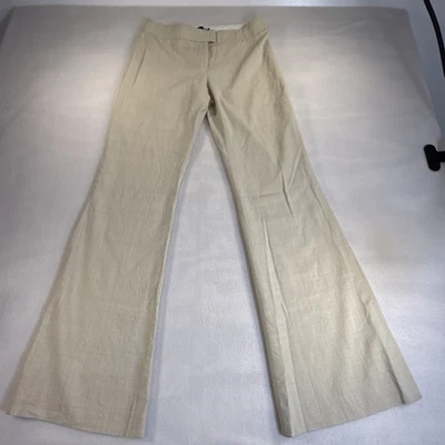 Saks Fifth Avenue Women's Small Plain Front  Khaki Dress Pants READ DESCRIPTION — 第 1/4 张图片