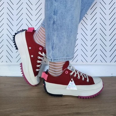 ❤️Converse Run Star Hike Platform Color Pop 12.5 Women Shoes Sneaker Red A14272C - Image 1 of 4