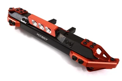 Parachoques delantero de aleación realista rojo con LED para Traxxas TRX-4 con montaje de 43 mm Foto 1 de 3